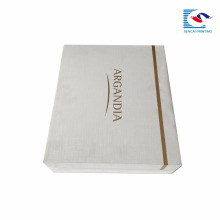 Caja de cosméticos de papel blanco de fabricación personalizada de fabricación de fábrica